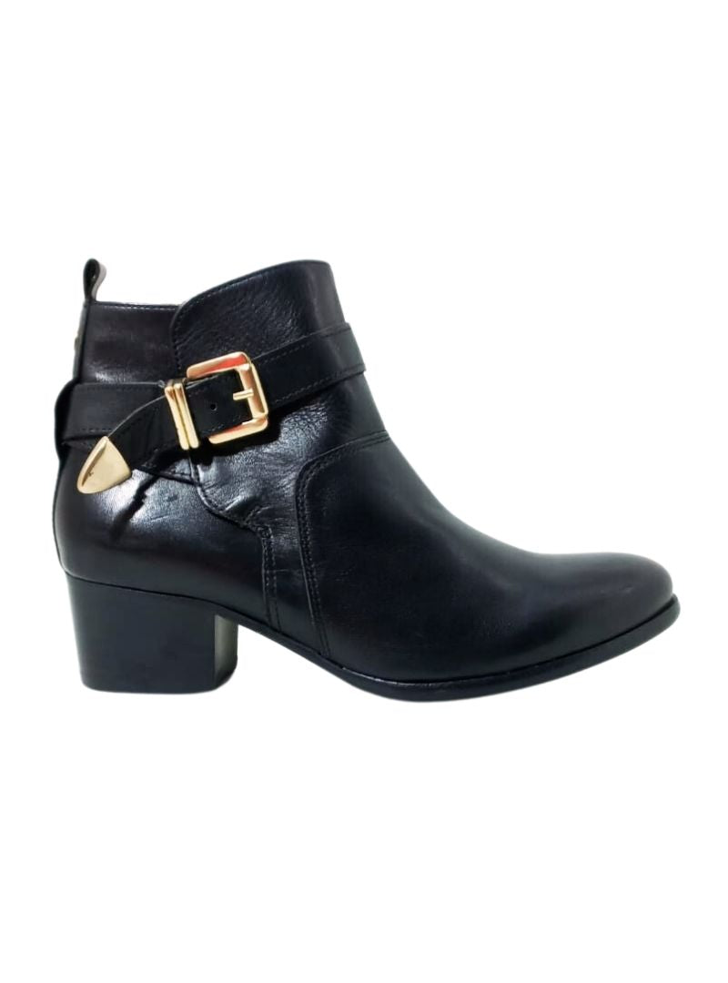 BUCKLE DETAIL ANKLE BOOTS