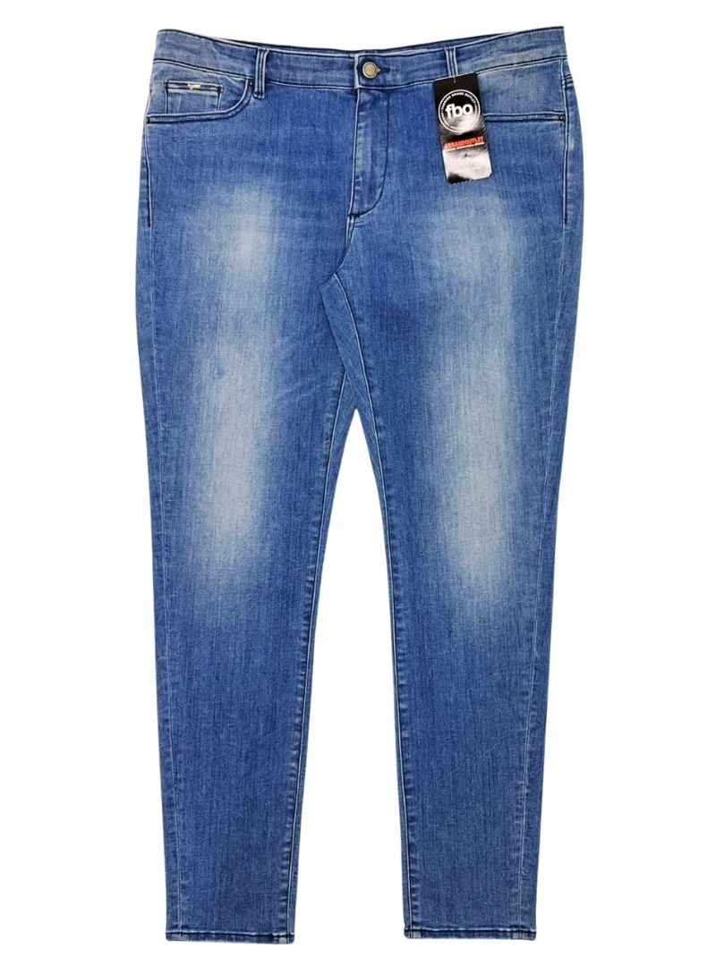 Gas Denim Ladies Star Skinny Jean - Blue