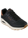 Skechers Mens Suited On Air Sneakers - Black/Brown