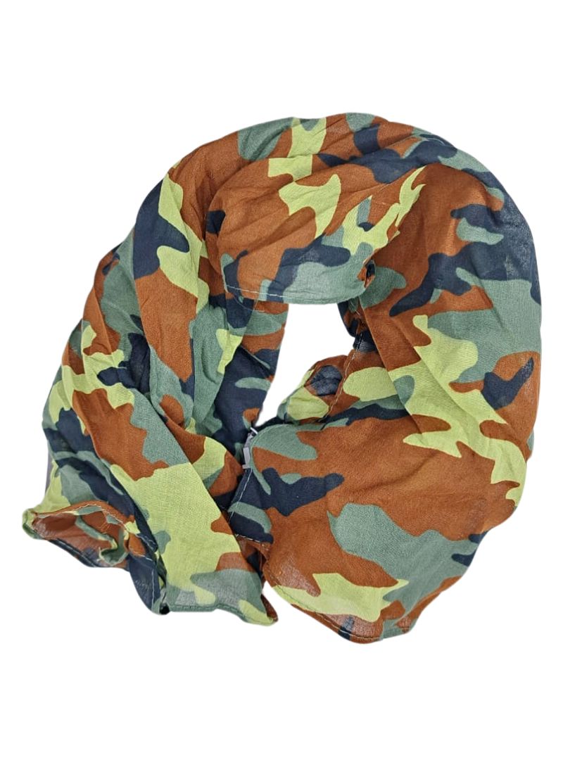 CAMO DETAILED SCARF