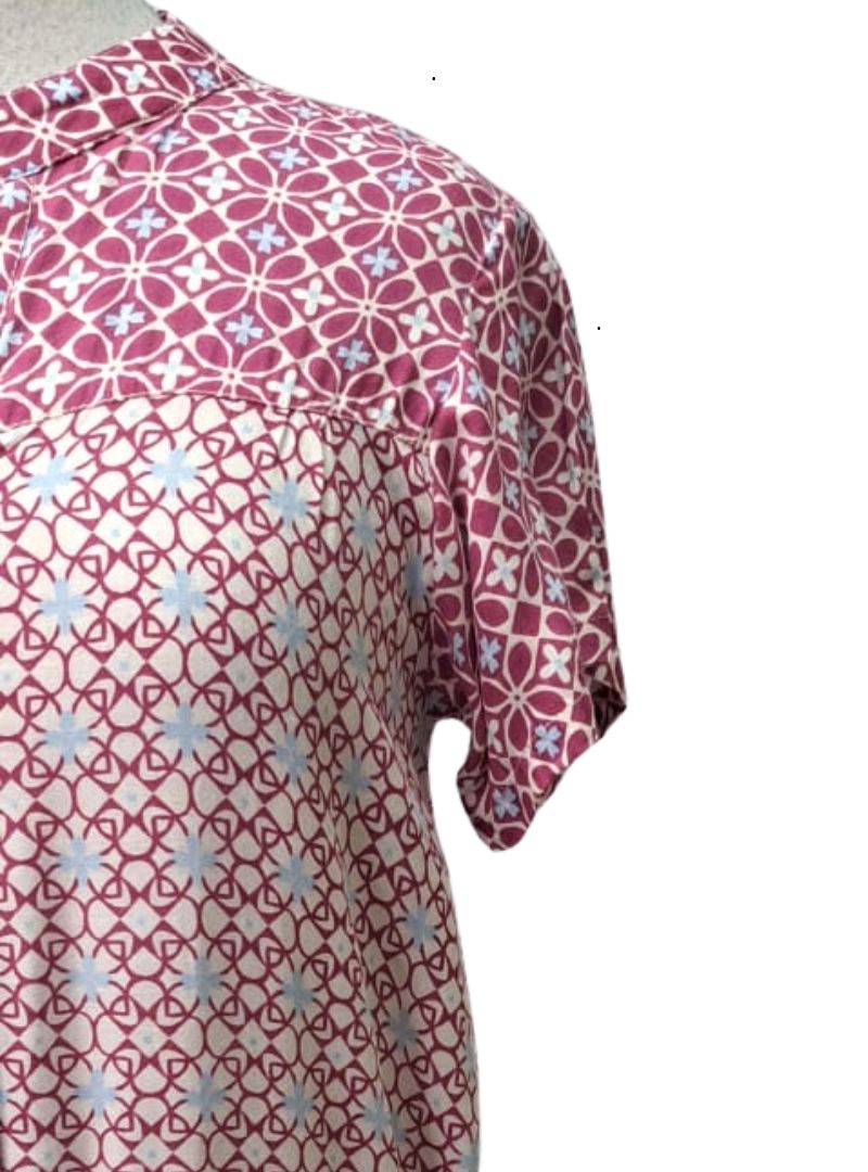 Ada Gatti Ladies Patterned Jumpsuit - Pink/Blue