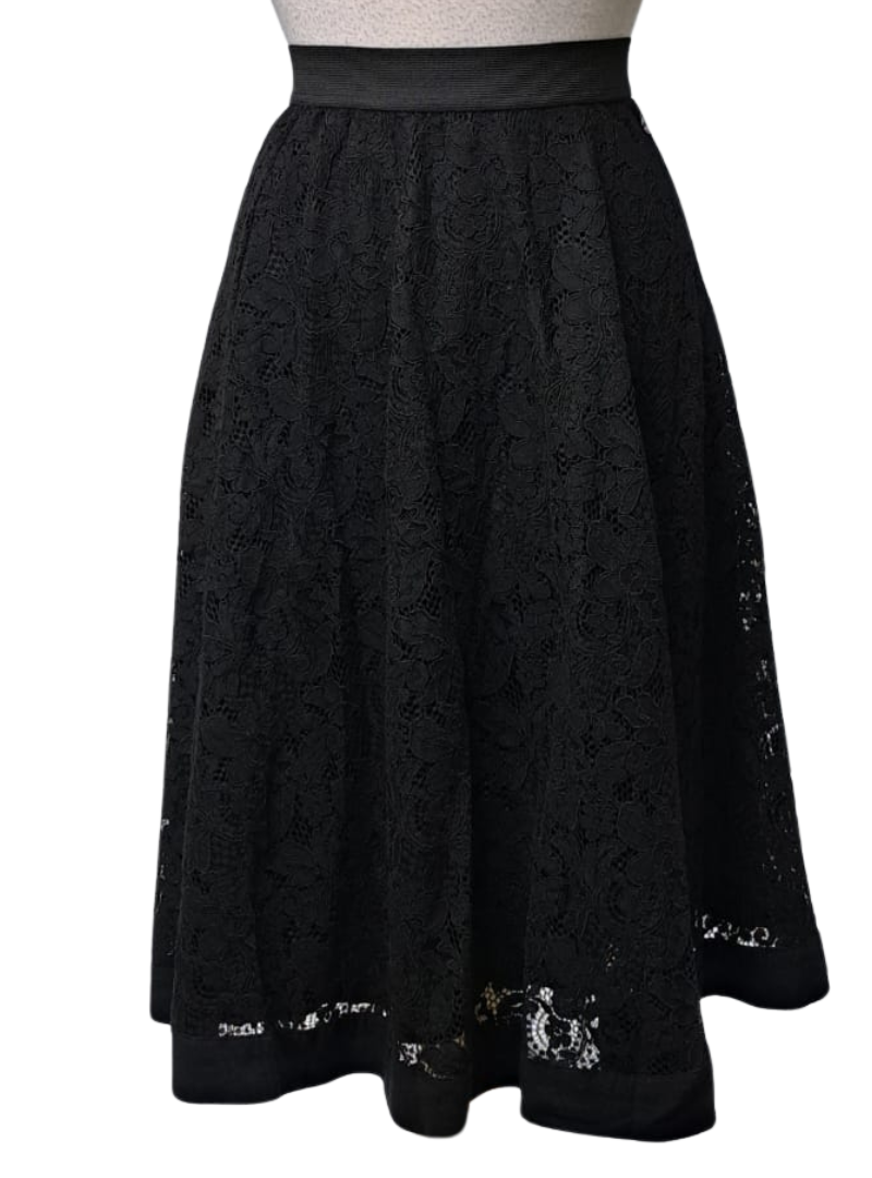 Marcel Ostertas Ladies Lace Skirt - Black