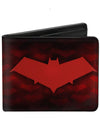 Buckle-Down Batman Unisex-Adult's Wallet - Red/Black