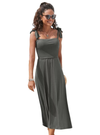 Lascana Ladies Summer Dress - Grey/Green