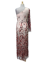 Vanessa Gounden Danielle Evening Dress - Red/Pink