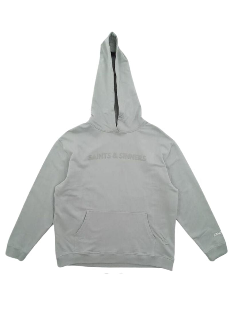 LOGO PRINTED OVERSIZED FLEECE HOODIE