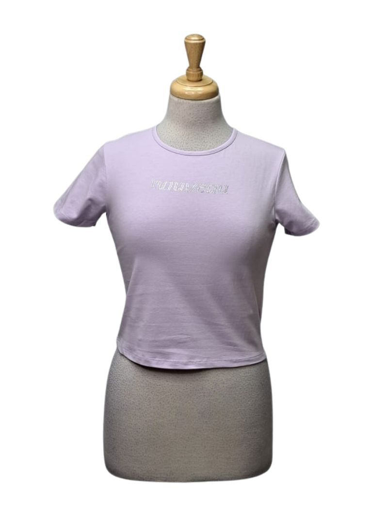 Leger Ladies Sequins Detail Tee- Purple