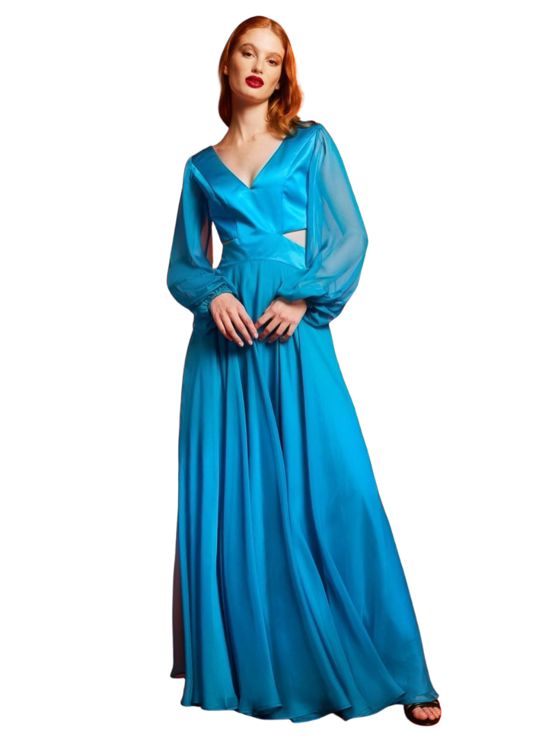 Vanessa Gounden Sofia Dress - Blue