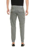 BASIC "GAS" KHAKI ELASTIC BOTTOM JEAN