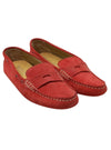 SUEDE SLIP ON LOAFERS