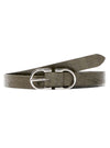 CROC PRINT PLEATHER BELT