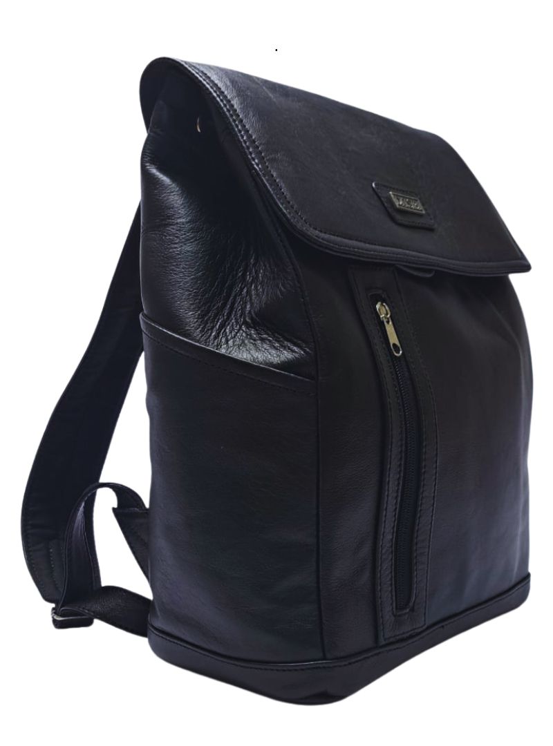 Ditsibi Genuine Leather Backpack - Black