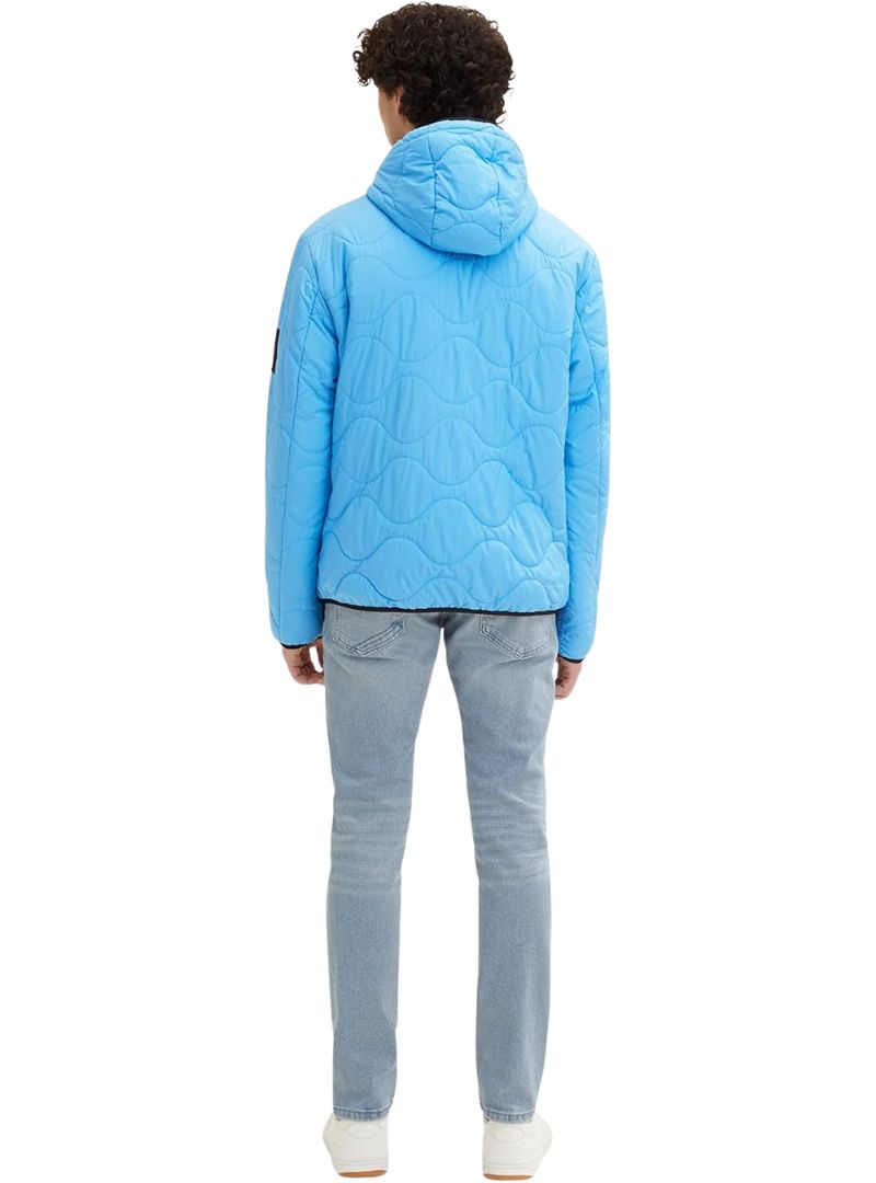PATTERNED LIGHT WEIGHT HOODED JACKET