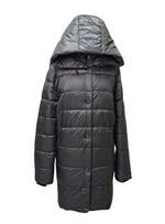 Basler Ladies Light Weight Hooded Puffer Jacket - Grey