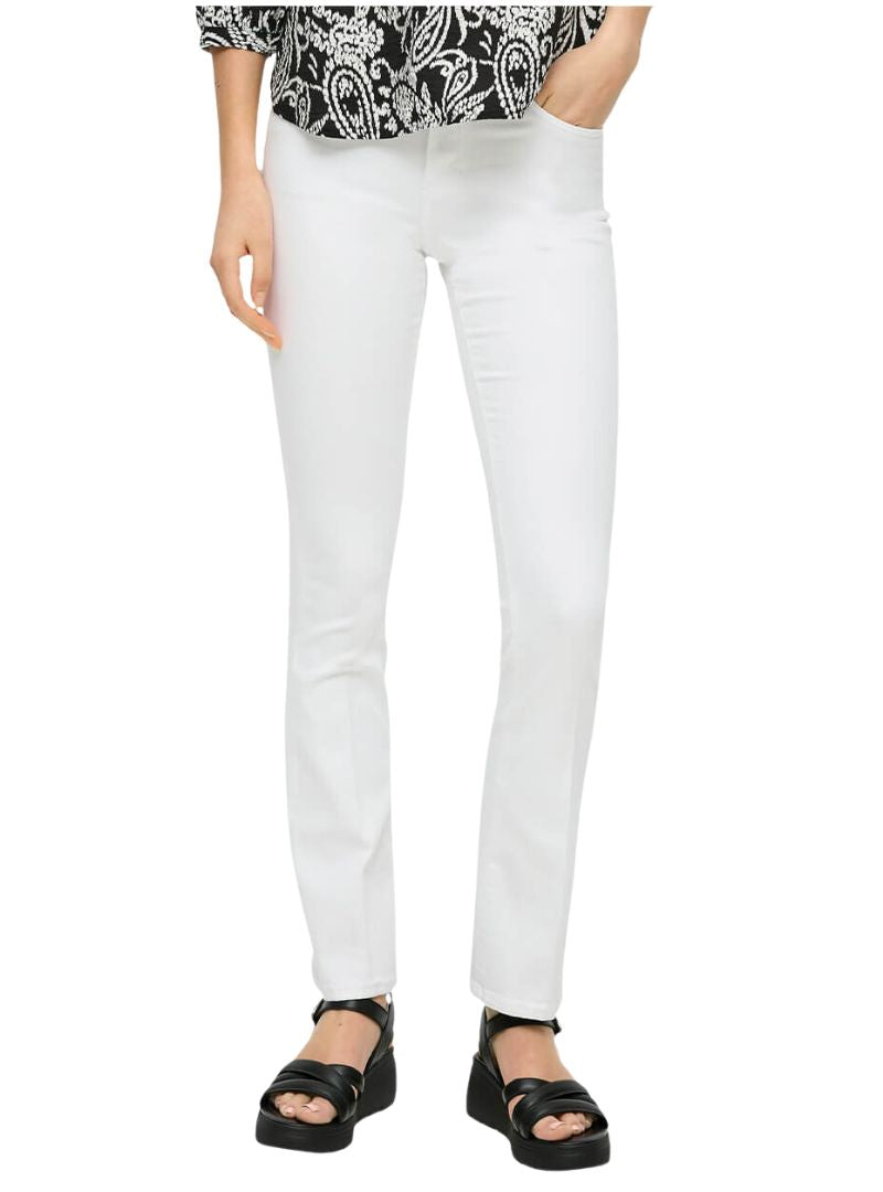S.oliver Ladies Betsy Slim Fit Jean  - White