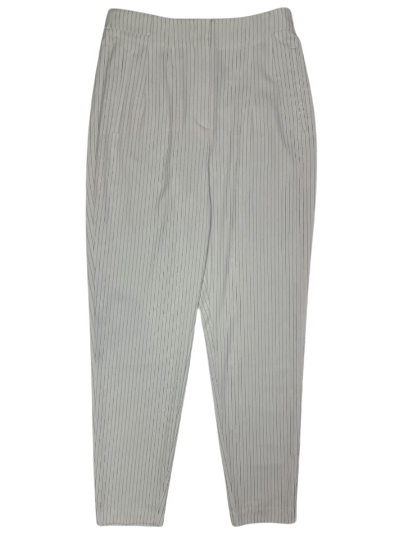 Reserved Ladies Striped Pants - Cream White/Black