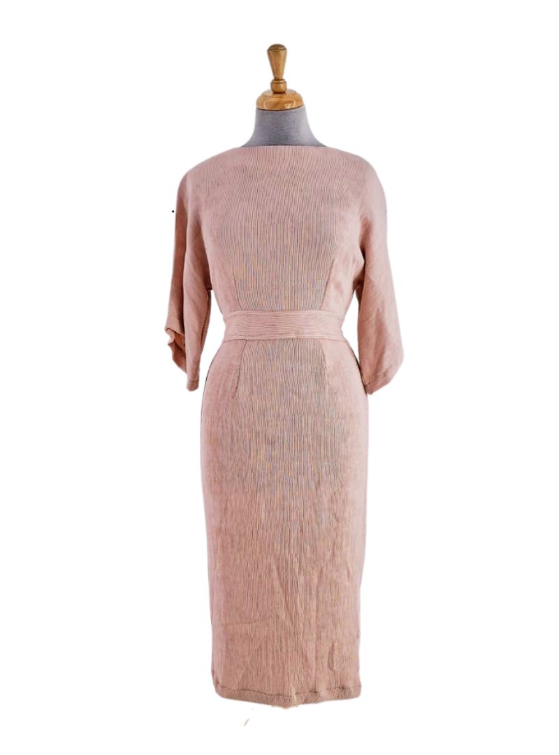 CLOSET KIMONO SIDE SLIT MIDI DRESS