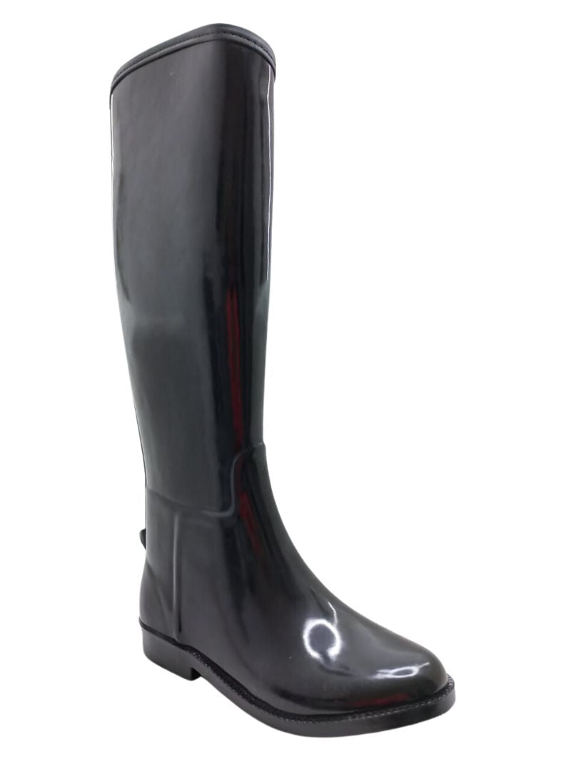 GLOSSY WATERPROOF RAIN BOOTS