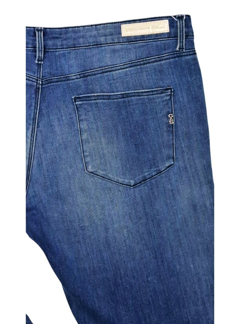 Gas Denim Ladies Star Skinny Jean - Blue