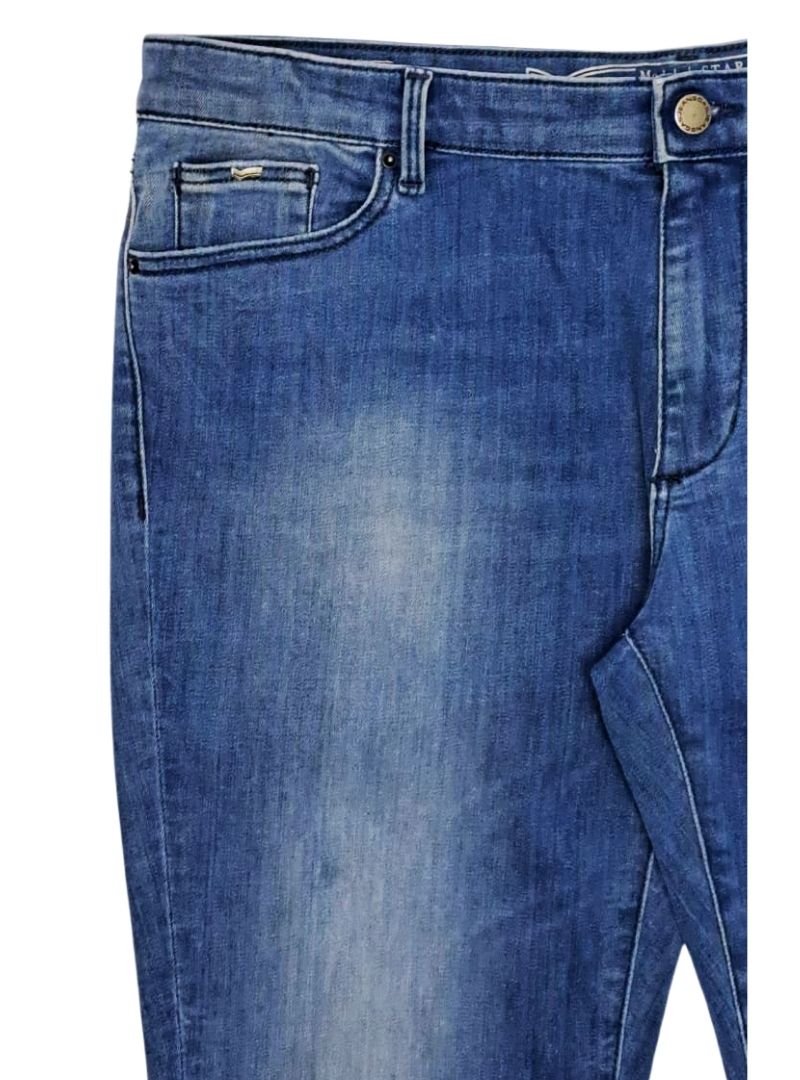 Gas Denim Ladies Star Skinny Jean - Blue
