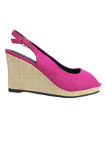 PEEP TOE SLING BACK WEDGE HEEL