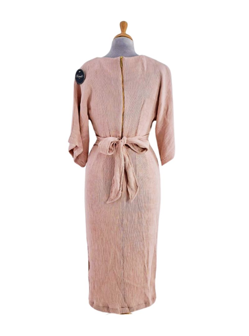 CLOSET KIMONO SIDE SLIT MIDI DRESS