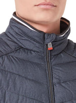 STRIPED DETAILED LIGHT WEIGHT PUFFER JACKET