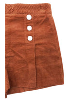 CORDUROY BUTTON DETAIL SHORT