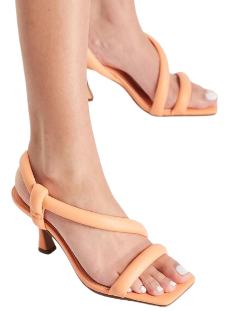 PADDED MID HEEL SANDAL