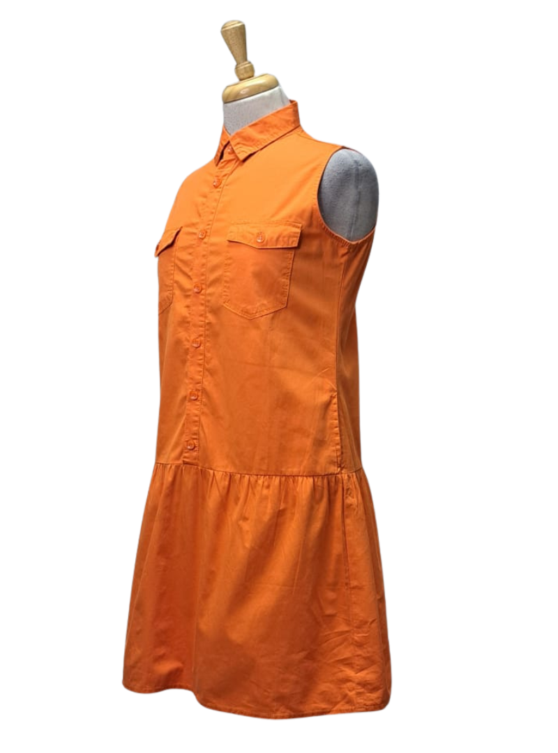Coco Nut Ladies Sleeveless Dress - Orange