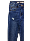 House Denim Ladies Mid Waist Skinny Jean - Blue