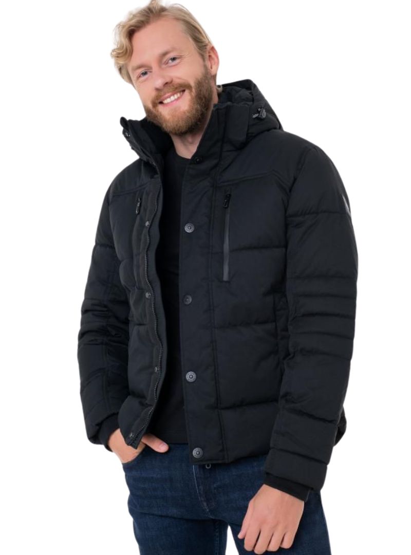 HOODED PUFFER JACKET