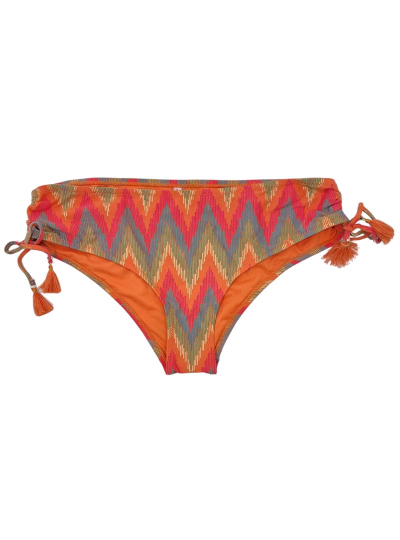 PATTERNED TASSLE BIKINI BOTTOM