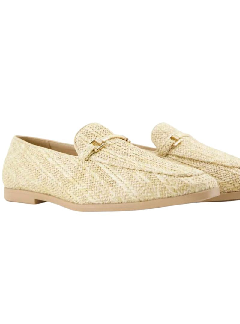 BRAIDED WOVEN SLIP ON LOAFERS