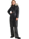 FUR HOODED LONG LENGTH PUFFER JACKET