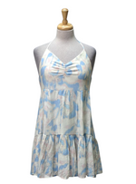 Cropp Ladies Halterneck Dress - Blue/White