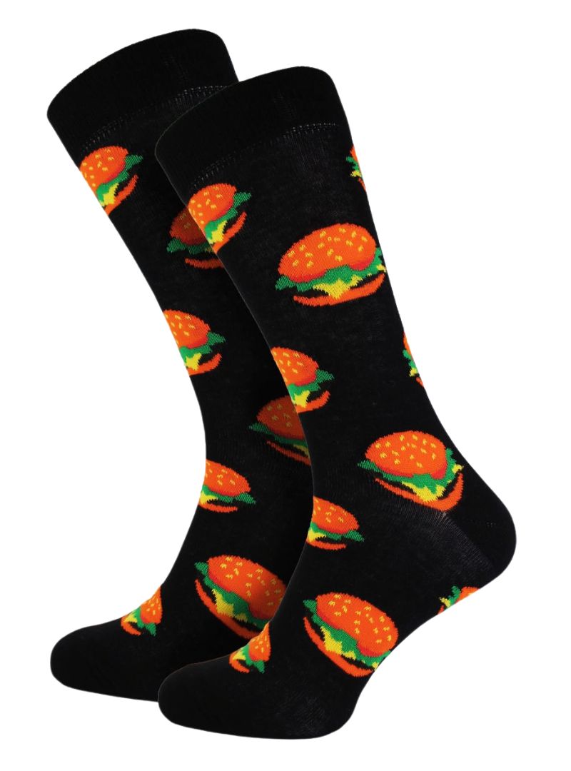 BURGER PRINT DETAIL SOCKS