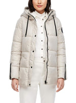 HOODED PUFFER JACKET WITH ZIP SLEEVE