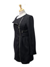 Only Ladies Zip Detail Coat - Black