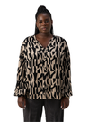 Only Carmakoma Ladies Anita Shirt - Black/Beige
