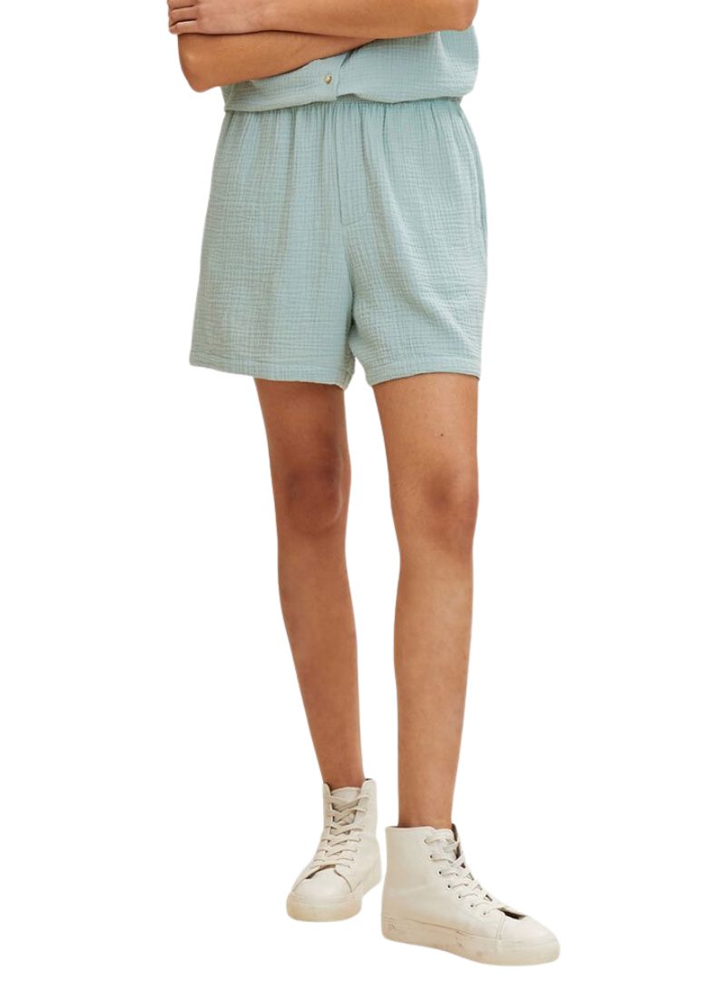 RELAXED FIT LINEN SHORTS
