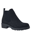 SUEDE LOW HEEL ANKLE BOOT