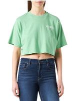 ''FEARLESS'' PRINTED BOXY CROPPED TEE