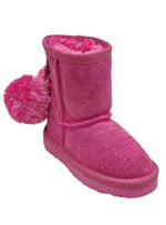 DETAILED POM POM FUR SUEDE BOOTS
