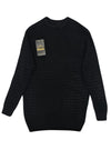 Rocce Mens Pattern Knit Pullover - Black