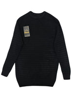 Rocce Mens Pattern Knit Pullover - Black