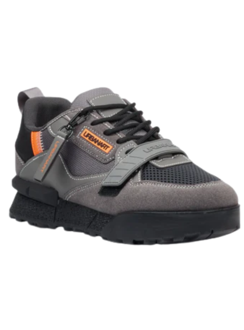 Urbanart Mens Play 2 Faux Nubuck Mesh Sneaker - Grey
