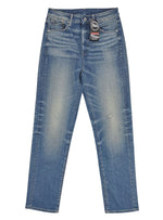 DISTRESSED STRAIGHT LEG DENIM