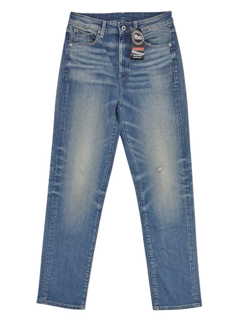 DISTRESSED STRAIGHT LEG DENIM