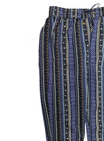 Inside Ladies Detailed Trouser - Blue/Black/White